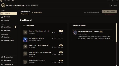 Deadlock Mod Manager App Screenshot